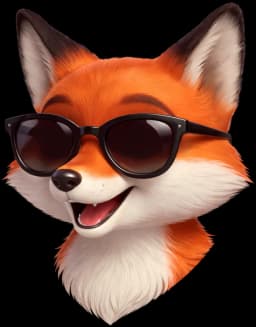 Fox with sunglasses